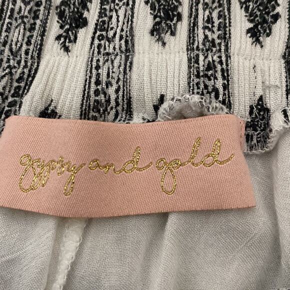 2 piece Off or On Shoulder Top& Waist Tie Open Leg Harem Pants for Women Small - Picture 10 of 14